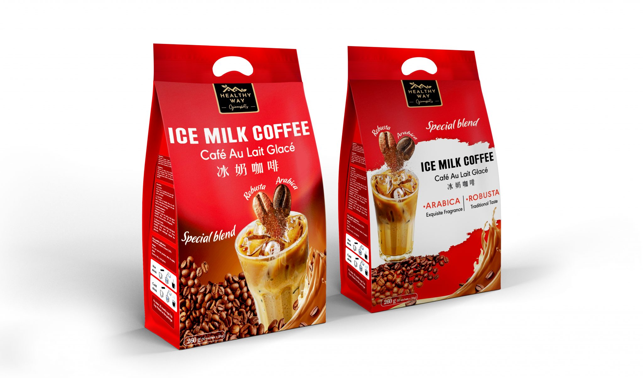 Ice milk coffee Healthy Way